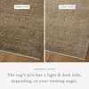 Loloi Haywood HYD-01 Sage/Brown Area Rug Lifestyle Image Feature