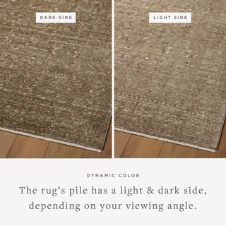 Loloi Haywood HYD-01 Sage/Brown Area Rug Lifestyle Image Feature