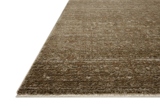 Loloi II Haywood HYD-01 Sage/Brown Area Rug Corner Image