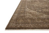 Loloi II Haywood HYD-03 Charcoal/Mocha Area Rug Corner Image