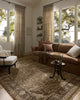 Loloi II Haywood HYD-03 Moss/Charcoal Area Rug Lifestyle Image Feature