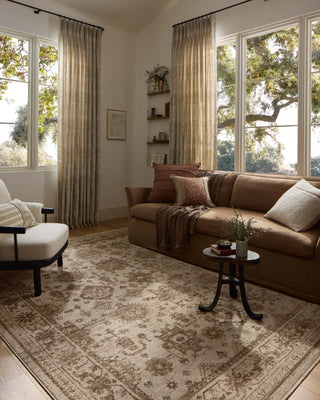 Loloi II Haywood HYD-04 Ivory/Taupe Area Rug Lifestyle Image Feature
