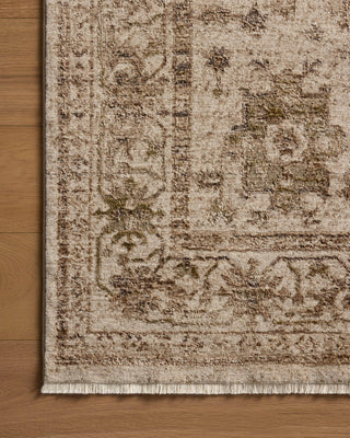 Loloi II Haywood HYD-04 Ivory/Taupe Area Rug Corner Image