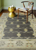 Bashian Vintage I123-HSA110 Chocolate Area Rug