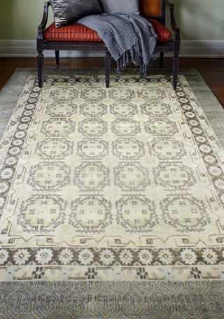 Bashian Vintage I123-HSA116 Gold Area Rug