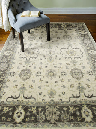 Bashian Vintage I123-HSA104 Ivory Area Rug