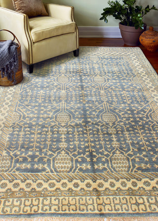 Bashian Vintage I123-HSA117 Slate Area Rug