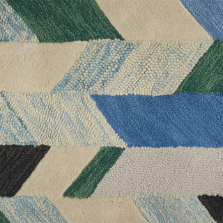 Feizy Amz3 Caspian I8055 Ivory/Blue/Green Area Rug main image