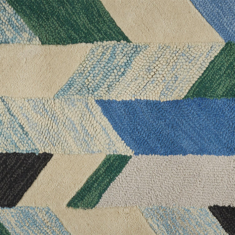 Feizy AMZ3 Caspian I8055 Ivory/Blue/Green Area Rug