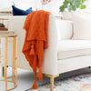 Surya India IDA-1000 Orange Throw main image