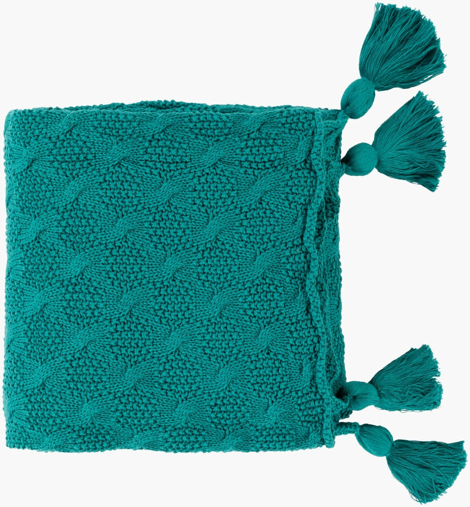 Surya India IDA-1001 Blue Throw main image