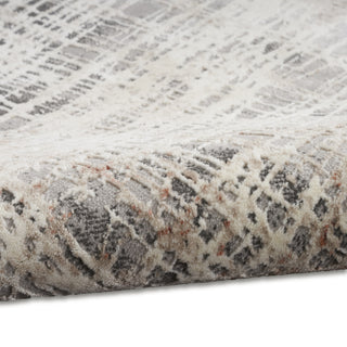 CK022 Infinity IFN01 Rust Multicolor Area Rug by Calvin Klein Corner Image