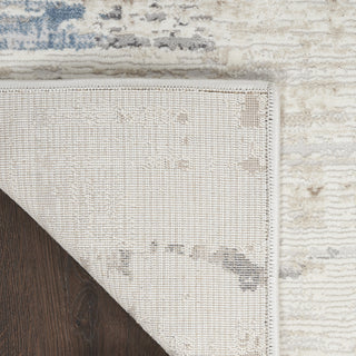 CK022 Infinity IFN06 Ivory Grey Blue Area Rug by Calvin Klein Corner Image