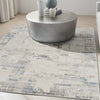 CK022 Infinity IFN06 Ivory Grey Blue Area Rug by Calvin Klein Corner Image
