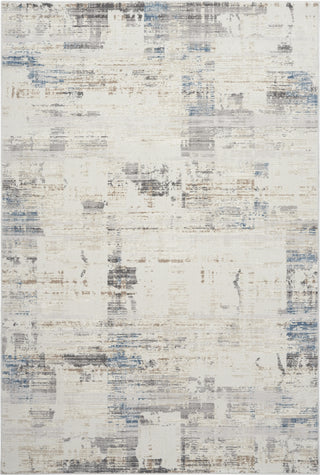 CK022 Infinity IFN06 Ivory Grey Blue Area Rug by Calvin Klein Main Image