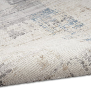 CK022 Infinity IFN06 Ivory Grey Blue Area Rug by Calvin Klein Texture Image
