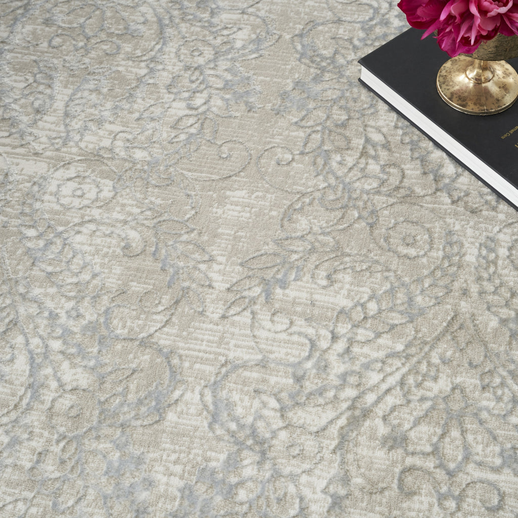 Nourison Iliana ILI01 Beige Grey Area Rug by Inspire Me! Home D�cor Corner Image