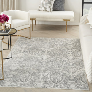 Nourison Iliana ILI01 Light Grey Area Rug by Inspire Me! Home D�cor Corner Image