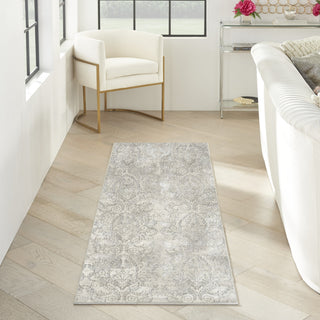 Nourison Iliana ILI01 Light Grey Area Rug by Inspire Me! Home D�cor Corner Image