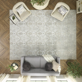 Nourison Iliana ILI01 Light Grey Area Rug by Inspire Me! Home D�cor Room Image Feature