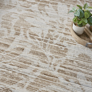 Nourison Iliana ILI02 Ivory Grey with Gold Accents Area Rug by Inspire Me! Home D�cor Corner Image