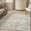 Nourison Iliana ILI02 Ivory Grey with Gold Accents Area Rug by Inspire Me! Home D�cor Corner Image
