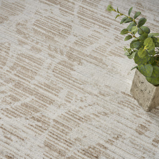 Nourison Iliana ILI02 Ivory Grey with Gold Accents Area Rug by Inspire Me! Home D�cor Corner Image