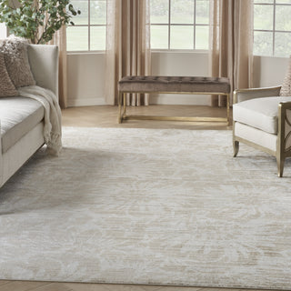 Nourison Iliana ILI02 Ivory Grey with Gold Accents Area Rug by Inspire Me! Home D�cor Corner Image