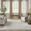 Nourison Iliana ILI02 Ivory Grey with Gold Accents Area Rug by Inspire Me! Home D�cor Room Image Feature