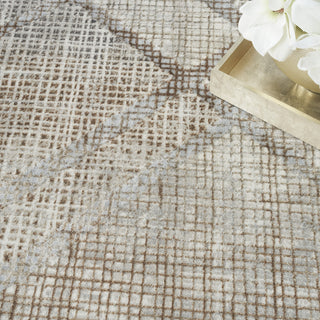 Nourison Sparkle ILI03 Grey Mocha Area Rug Texture Image