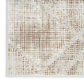 Nourison Sparkle ILI03 Grey Mocha Area Rug Corner Image