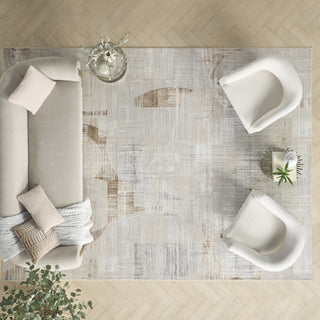 Nourison Sparkle ILI04 Grey Area Rug Room Image Feature