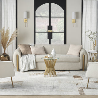 Nourison Sparkle ILI04 Grey Area Rug Room Image Feature