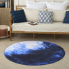 Nourison Imagination IMA10 Blue Area Rug Room Scene Feature