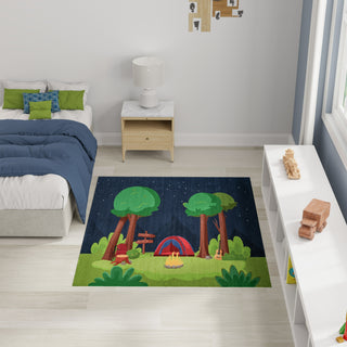Nourison Imagination IMA13 Navy Multicolor Area Rug Swatch Image