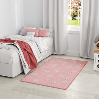 Nourison Imagination IMA14 Pink Area Rug Corner Image
