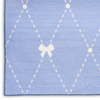 Nourison Imagination IMA15 Blue Machine Washable Area Rug Texture Image