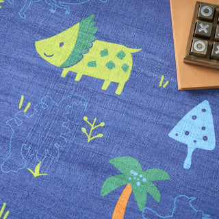 Nourison Imagination IMA16 Navy Multicolor Area Rug Texture Image