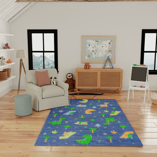 Nourison Imagination IMA16 Navy Multicolor Area Rug Swatch Image