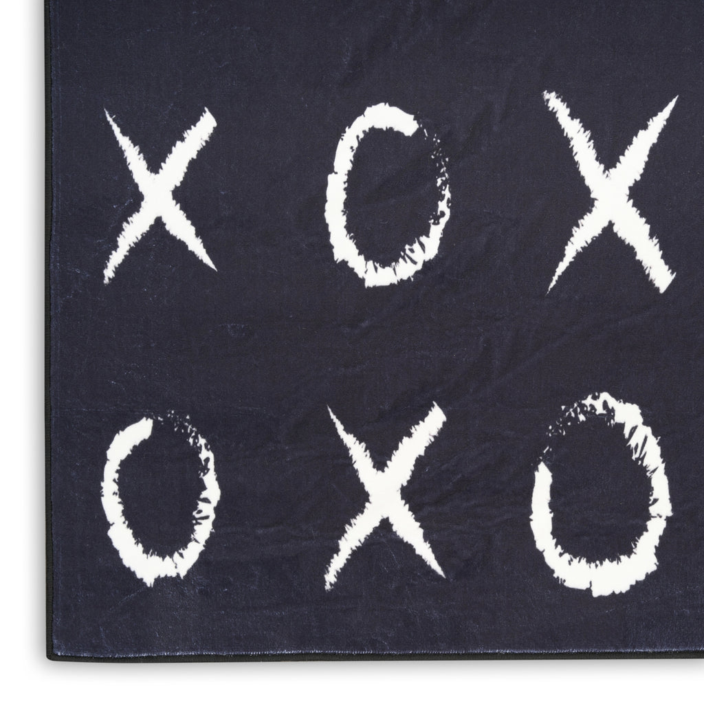 Nourison Imagination IMA18 Black Area Rug Corner Image