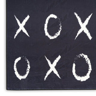 Nourison Imagination IMA18 Black Area Rug Corner Image