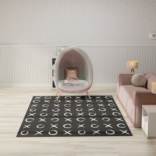 Nourison Imagination IMA18 Black Area Rug Swatch Image