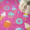Nourison Imagination IMA19 Pink Multicolor Machine Washable Area Rug Texture Image