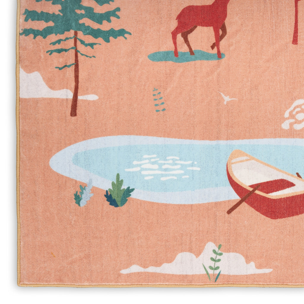 Nourison Imagination IMA21 Multicolor Area Rug Corner Image