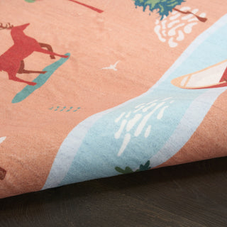 Nourison Imagination IMA21 Multicolor Area Rug Detail Image