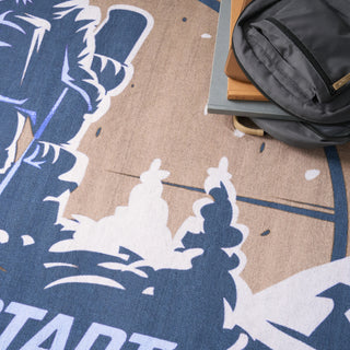Nourison Imagination IMA23 Blue Area Rug Texture Image