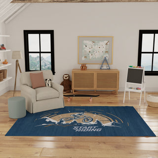 Nourison Imagination IMA23 Blue Area Rug Swatch Image
