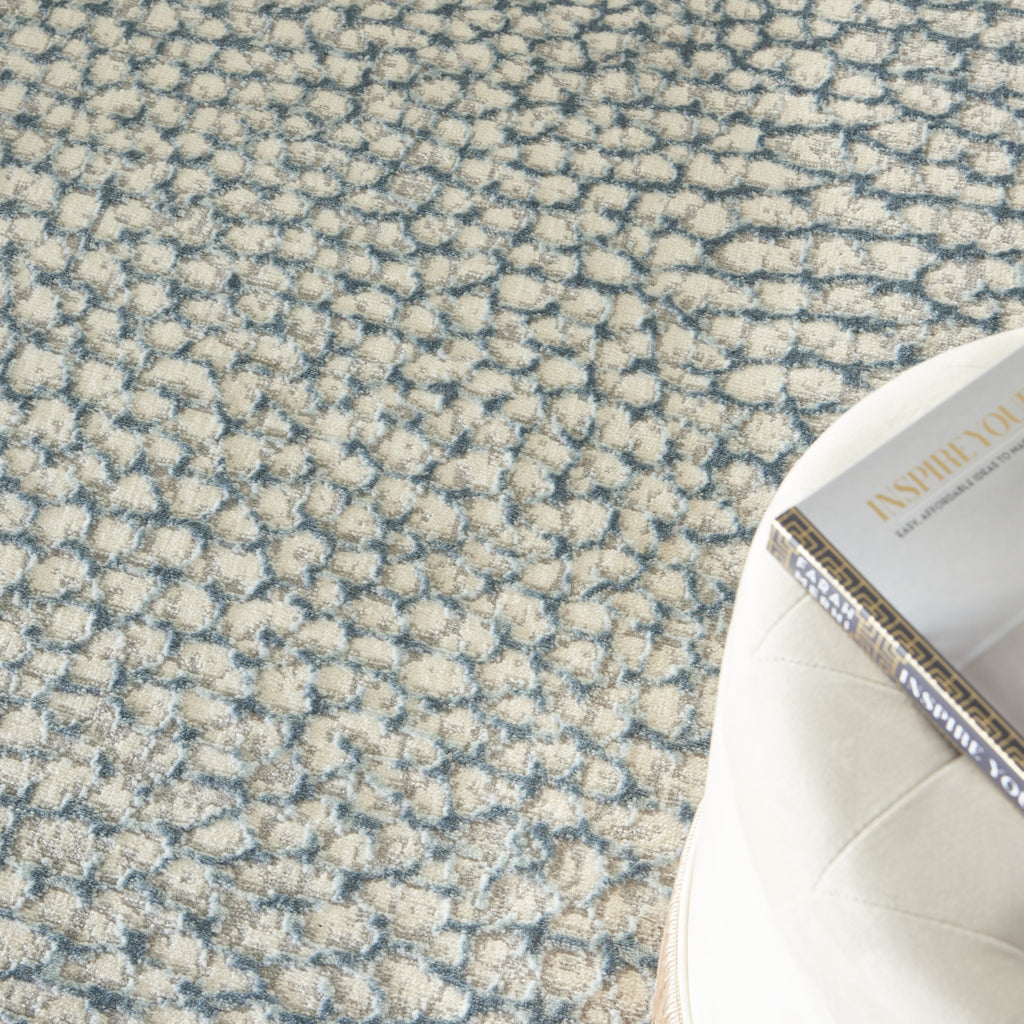 Nourison Joli IMHR4 Ivory/Blue/Grey Area Rug by Inspire Me! Home D�cor Corner Image