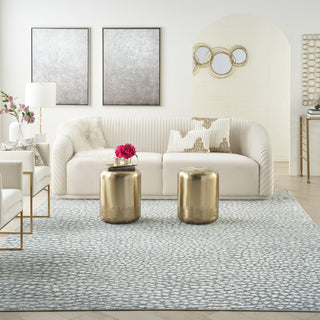 Nourison Joli IMHR4 Ivory/Blue/Grey Area Rug by Inspire Me! Home D�cor Room Image Feature