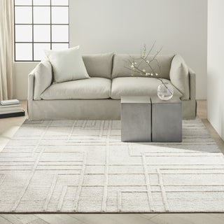 CK045 Impressions IMP01 Ivory Area Rug by Calvin Klein Room Image Feature